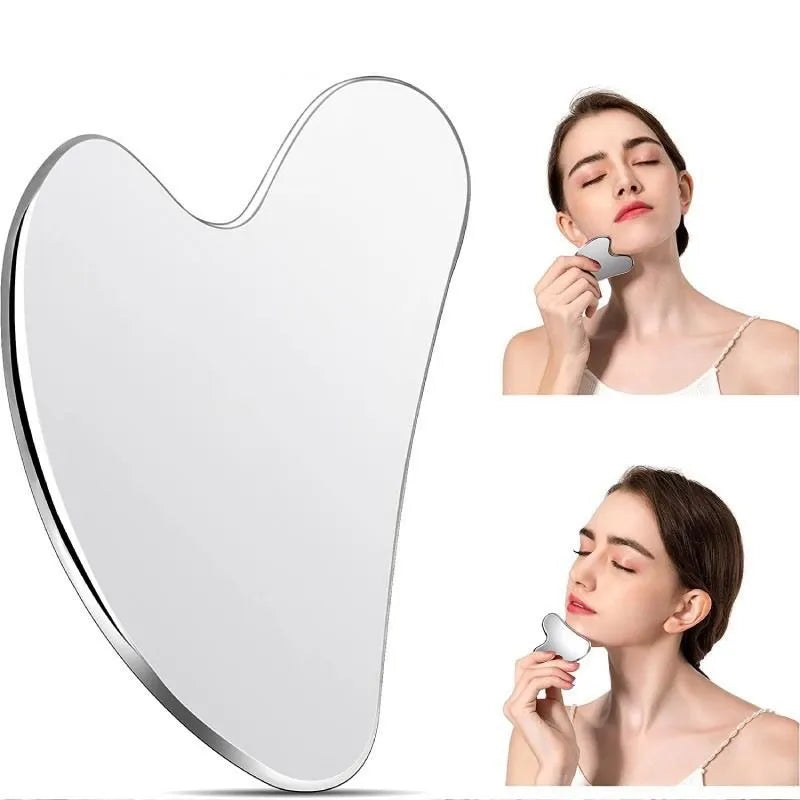 Heart Shaped Stainless Steel Gua Sha