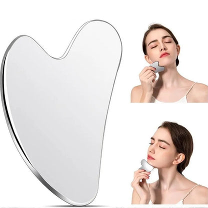 Heart Shaped Stainless Steel Gua Sha