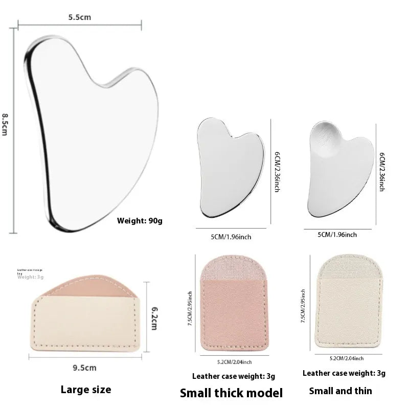 Heart Shaped Stainless Steel Gua Sha