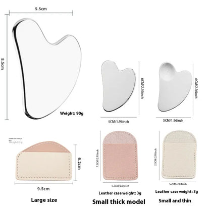 Heart Shaped Stainless Steel Gua Sha