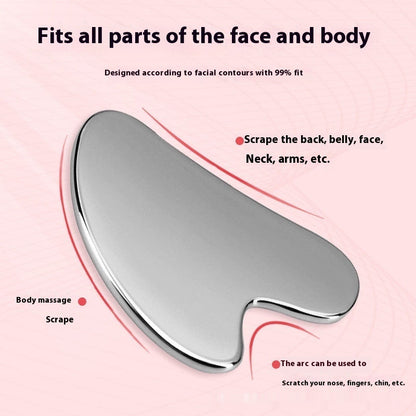 Heart Shaped Stainless Steel Gua Sha
