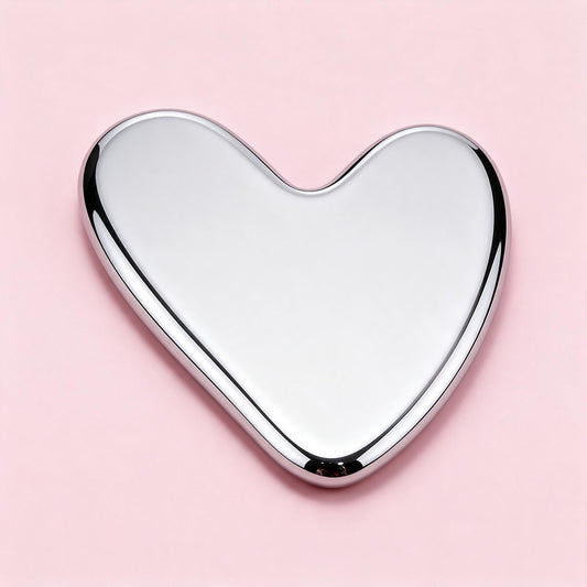 Heart Shaped Stainless Steel Gua Sha - Fermeskin