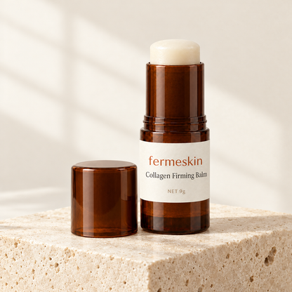 Fermeskin Collagen Firming Balm on travertine stone